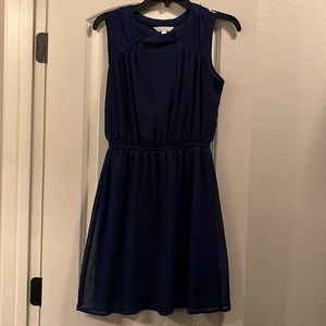 Charming Charlie blue silky dress